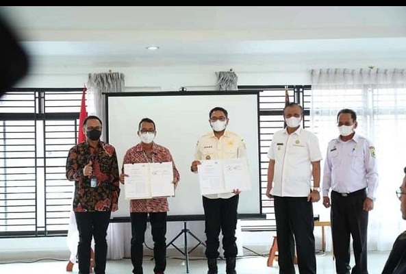 Bupati Pakpak Bharat Franc Bernhard Tumanggor Jalin Kerjasama dengan PT Telkom Indonesia