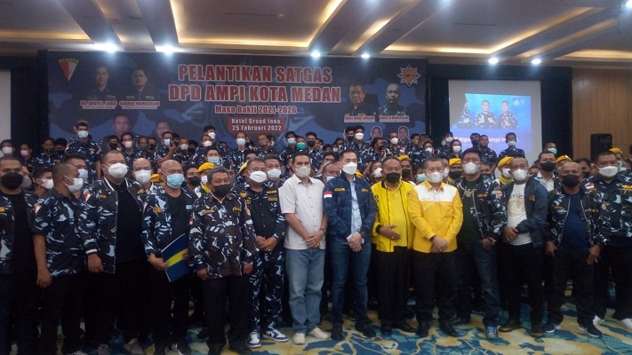 Ketua DPD AMPI Sumut Lantik Satgas DPD AMPI Kota Medan
