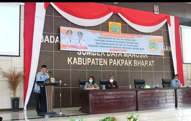 Sosialisasi PP 94 Pemkab Pakpak Bharat Bupati: ASN Harus Mampu Menjaga Integritas Diri