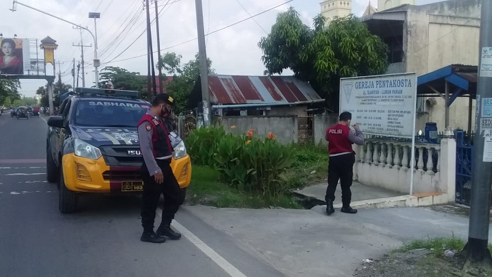 Berikan Rasa Aman dan Nyaman, Sat Samapta Polresta Deli Serdang Laksanakan Patroli dan Monitoring Kegiatan Ibadah
