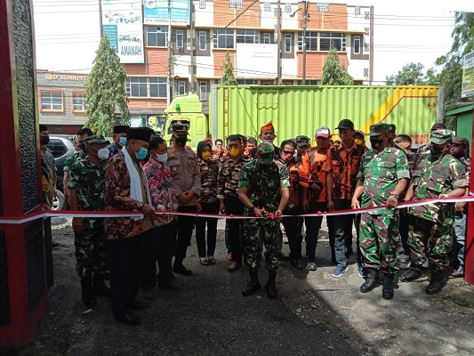 Cegah Radikalisme, Dandim 0203/Lkt Meresmikan Kampung Pancasila