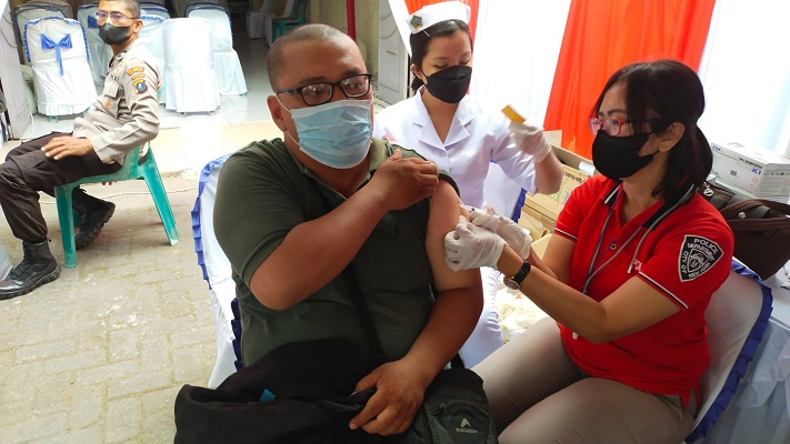 Dukung Percepatan Vaksinasi Nasional, Polresta Deli Serdang kembali Laksanakan Vaksinasi Covid-19