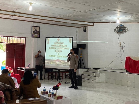 Polresta Deli Serdang Sosialisasi Penerimaan Polri ke SMAN 1 Tanjung Morawa