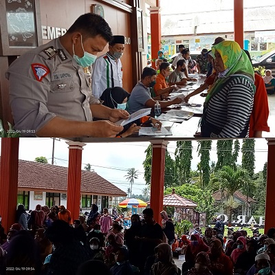 Bhabinkamtibmas Polsek Kalibaru Monitoring Penerima BLT dan BPNT