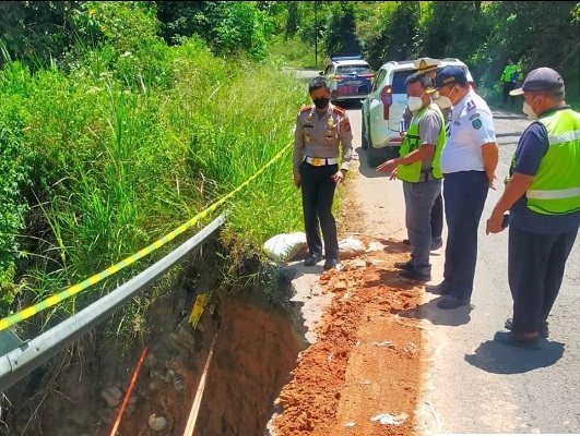 Persiapan Operasi Ketupat 2022, Ditlantas Polda Sumut Survey Jalan Rusak di Panyabungan