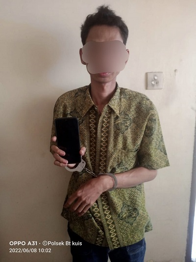 Niat Hati Ingin Melarikan Handphone, Pemuda Ini Malah Diamankan oleh Unit Reskrim Polsek Batang Kuis
