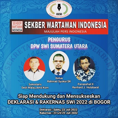 Program SWI Sumut Setelah Rakernas di Bogor, Akan Menjalin Kerjasama