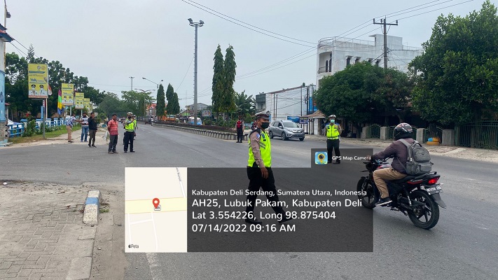 Antisipasi PMK, Polresta Deli Serdang Melakukan Penyekatan Angkutan Ternak