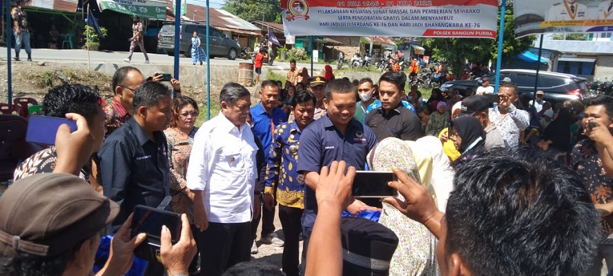 Polsek Bangun Purba Bersama Instansi Pemerintah Kec Bangun Purba Gelar Bakti Kesehatan