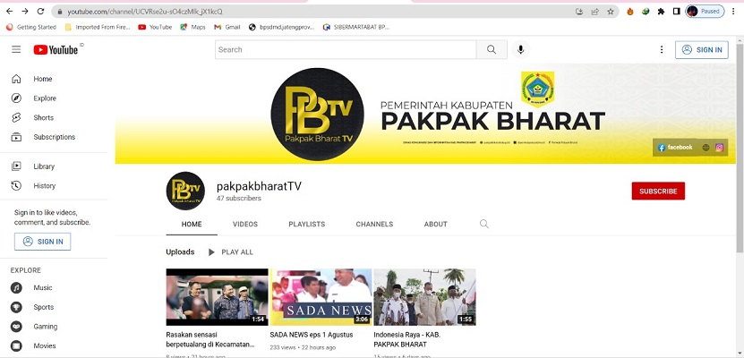 DISKOMINFO Pakpak Bharat Launching Inovasi SADA NEWS