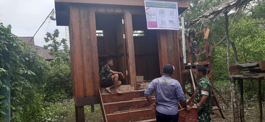Dinas Pemberdayaan Masyarakat dan Kampung Meninjau Pelaksanaan TMMD Reg ke-114 di Kp. Atapo