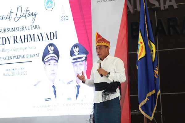 Gubernur Sumut Kunker ke Pakpak Bharat