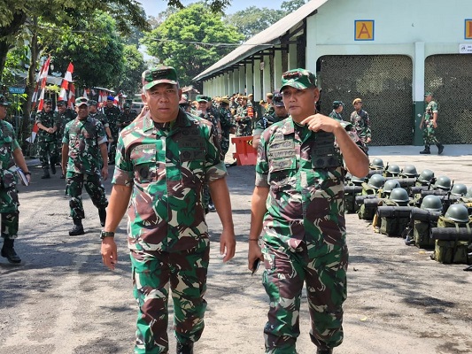 Sebanyak 500 Personel Yonarhanud-3/YBY Kodam III/Slw, Siap Diberangkatkan ke Maluku Utara