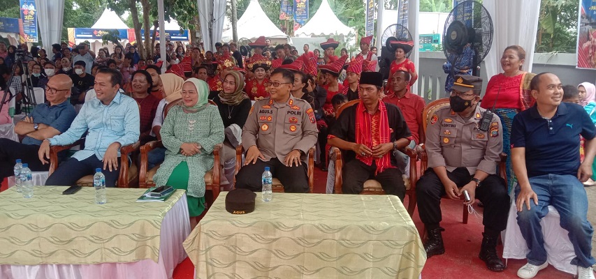 Wakapolresta Deli Serdang Menghadiri Penutupan Kegiatan Event Kebudayaan Festival Pancur Gading Situs Benteng Putri Hijau