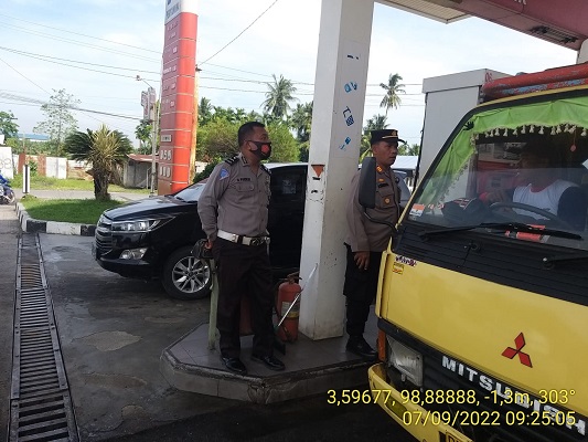 Polsek Beringin Polresta Deli Serdang Awasi dan Monitoring Ketersediaan BBM di Wilayah Hukumnya