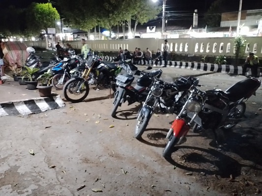 Sweeping dan Razia Balapan Liar dan Knalpot Brong, 5 Unit Knalpot Brong Diamankan Satlantas Polres Toba