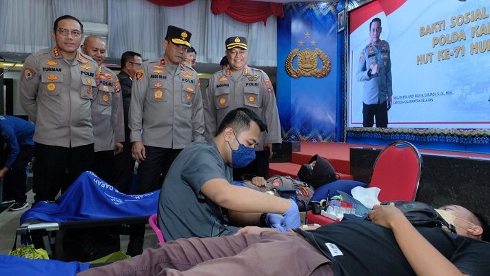 Ini kata Kapolda Kalsel Saat Gelar Bakti Kesehatan Donor Darah