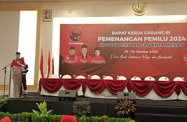 Rakercab III DPC PDI Perjuangan Medan Targetkan