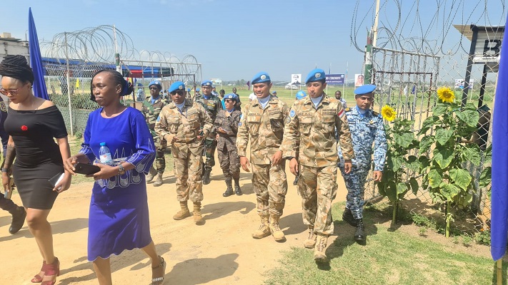 Wadan Satgas BGC TNI Konga XXXIX-D Monusco Hadiri Bangladesh Medal Award