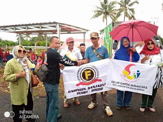 Garda Nusantara Bersama FOKKAR Berikan Donasi untuk Korban Gempa di Cianjur