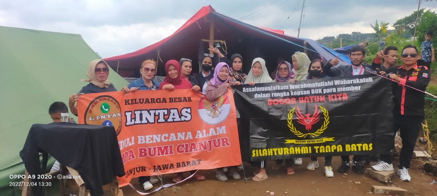 Komunitas Lintas Berdonasi ke Cianjur