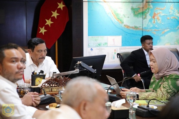 Laporkan Progres Pembangunan Food Estate Bupati Temui Menko Marves RI