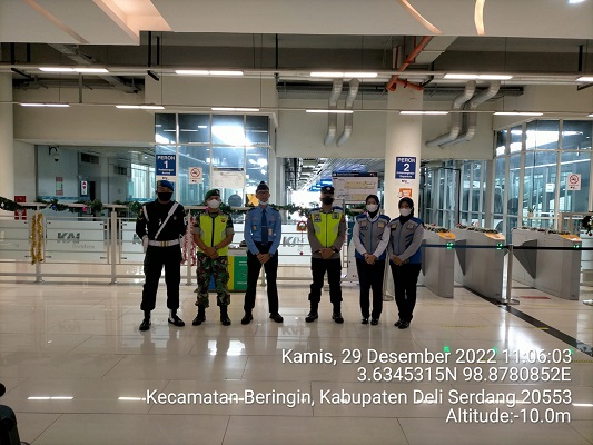 Ops Lilin Toba 2022, Personil Polsek Kawasan Bandara Kualanamu Laksanakan Patroli