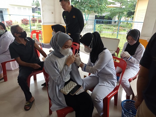 Polresta Deli Serdang Kembali Menggelar Vaksinasi Booster untuk Masyarakat Umum