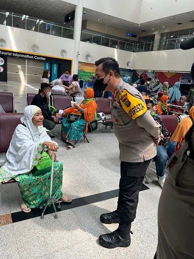 Kapolresta Deli Serdang Pantau Langsung Arus Balik Mudik di Bandar Internasional Kualanamu