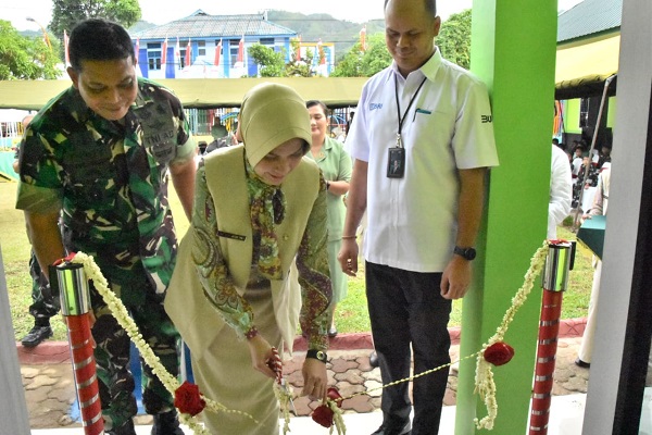 Ketua Persit KCK Koorcabrem 023 PD IBB Didampingi Danrem 023KS Meresmikan Renovasi Bangunan TK Kartika I-46 Sibolga