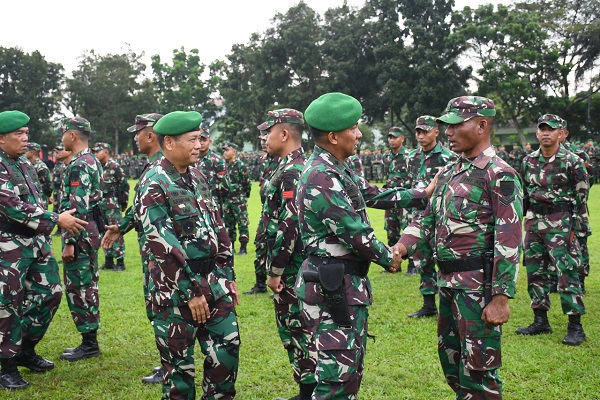 Pangdam IBB Kami Bangga Terima Kedatangan Satgas Apter dari Kodam XVIIIKsr