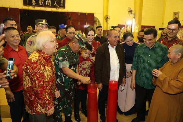 Perayaan Malam Imlek 2023 di Sumut Kondusif