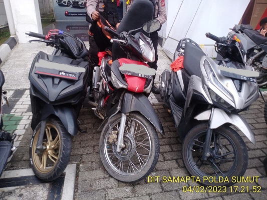 6 Pelajar Anggota Geng Motor Diringkus oleh Tim PRC Samapta Polda Sumut