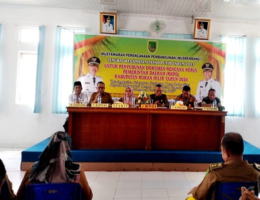 Asisten III Pemkab Rohil Buka Musrenbang di Kecamatan Tanah Putih