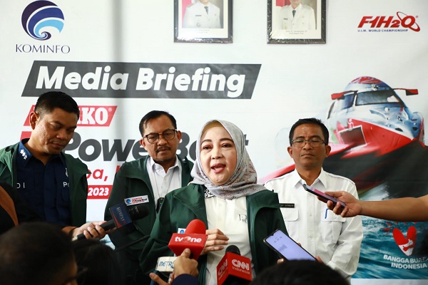 Briefing kepada Awak Media oleh Direktorat Informasi dan Komunikasi Perekonomian dan Maritim Beserta Steakholder Jelang Giat F1H2O