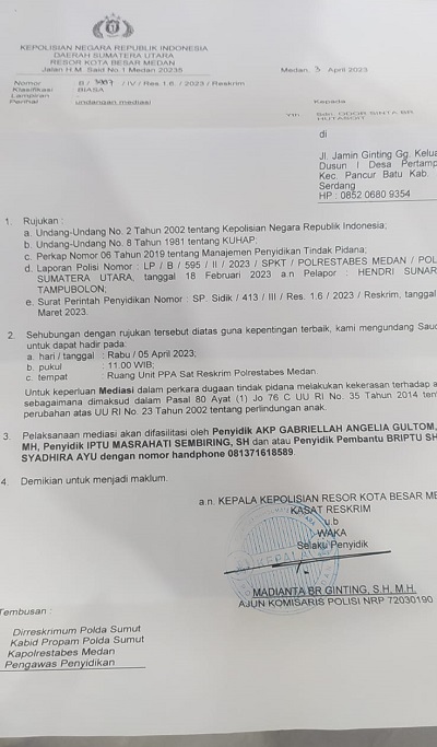 Gara-gara Anjing Istri Wartawan Dilaporkan, Diduga Reskrim Polrestabes Medan Paksakan Laporan Menjadi Proses Hukum