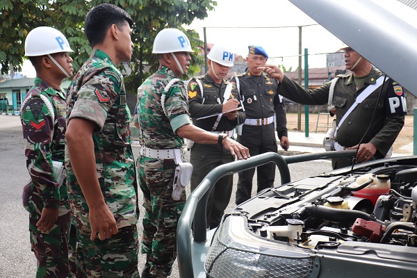 Kodim 0309Solok Menerima Gaktib dari Sub Denpom 14-6 Solok