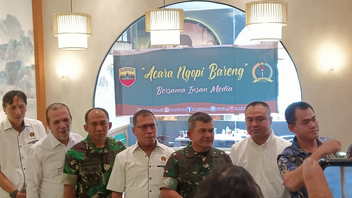 Acara Ngopi Bareng Insan Media, Pangdam IBB Politik TNI adalah Politik Negara