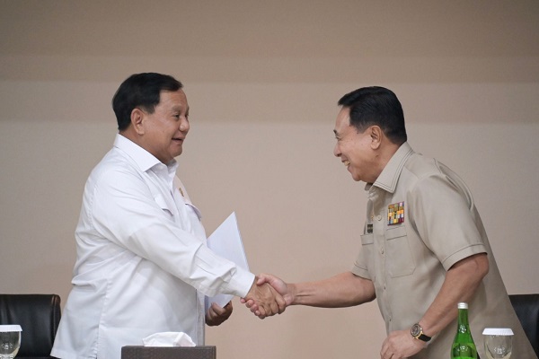 Kunjungi Para Purnawirawan Polri, Menhan Prabowo Berpesan Menjaga Kerukunan dan Ketenangan Bangsa