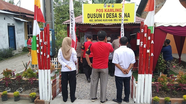 Kasat Binmas Polresta DS Dampingi Wadir Binmas Polda Sumut dalam Penilaian Lomba Sat kamling