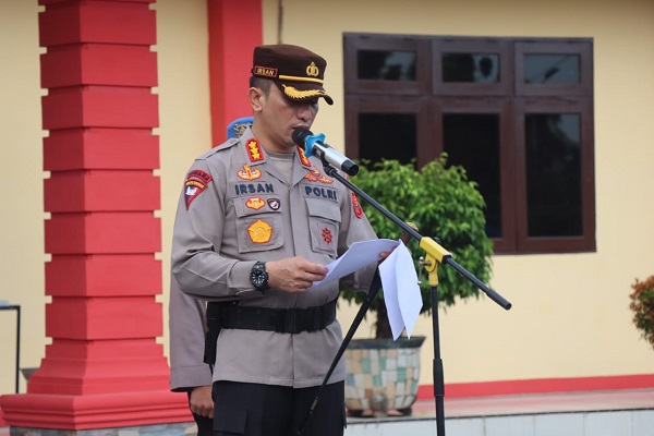 Kapolresta Deli Serdang Pimpin Sertijab Kasat Reskrim dan Kapolsek Galang