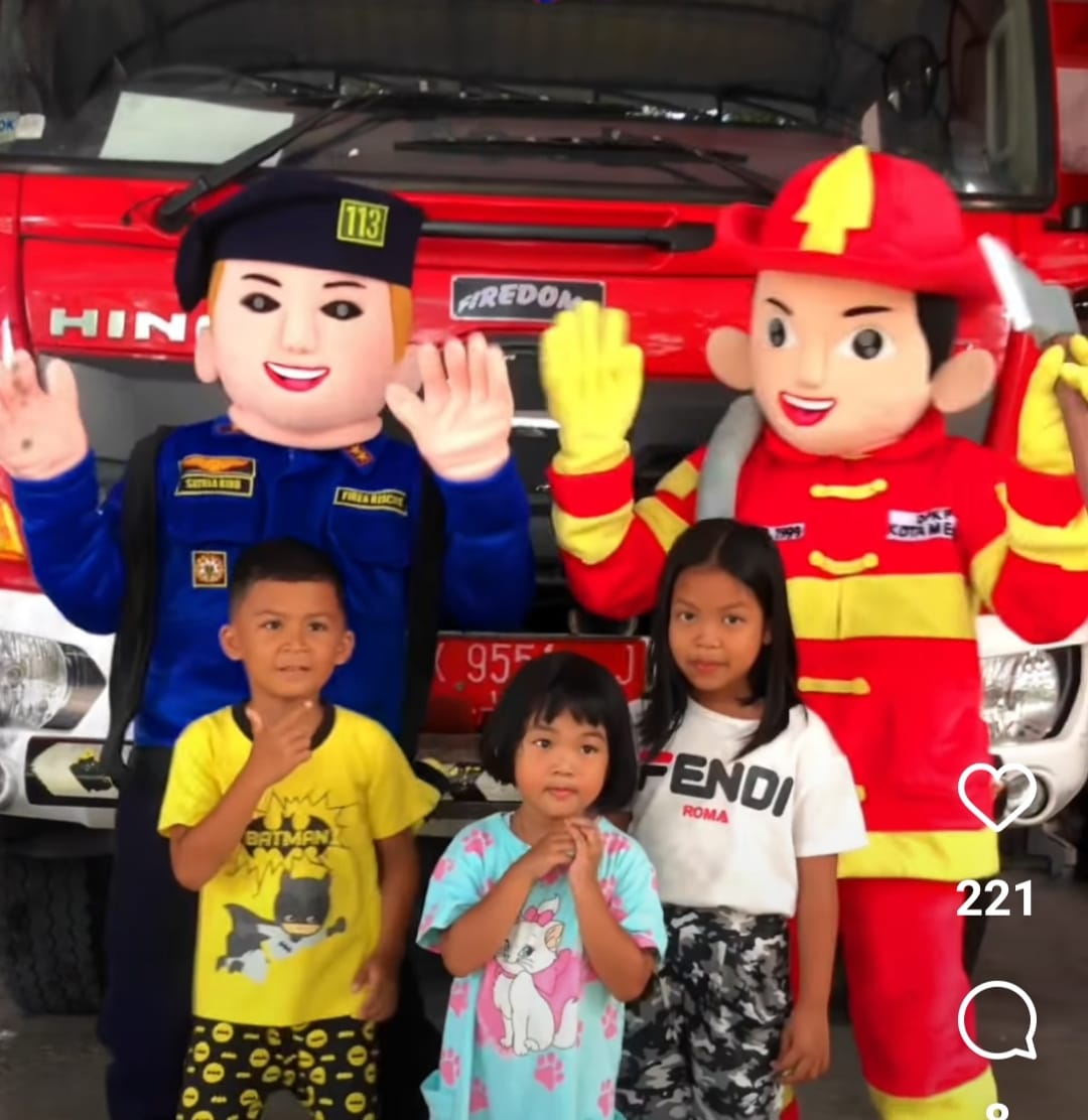 Setiap Hari Sabtu dan Minggu Kantor Dinas Pemadam Kebakaran dan Penyelamatan Kota Medan Bisa Dikunjungi Anak-Anak