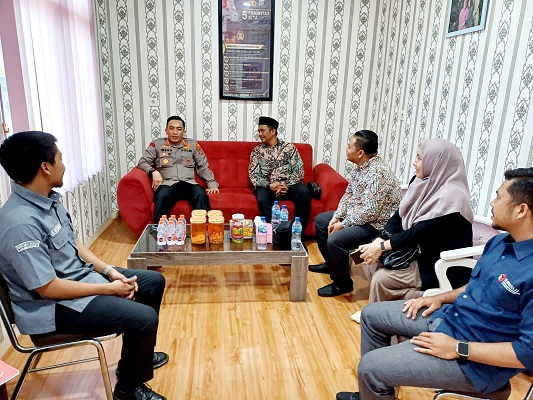 Kapolresta Deli Serdang Menerima Kunjungan Komisioner Bawaslu Kabupaten Deli Serdang yang Baru
