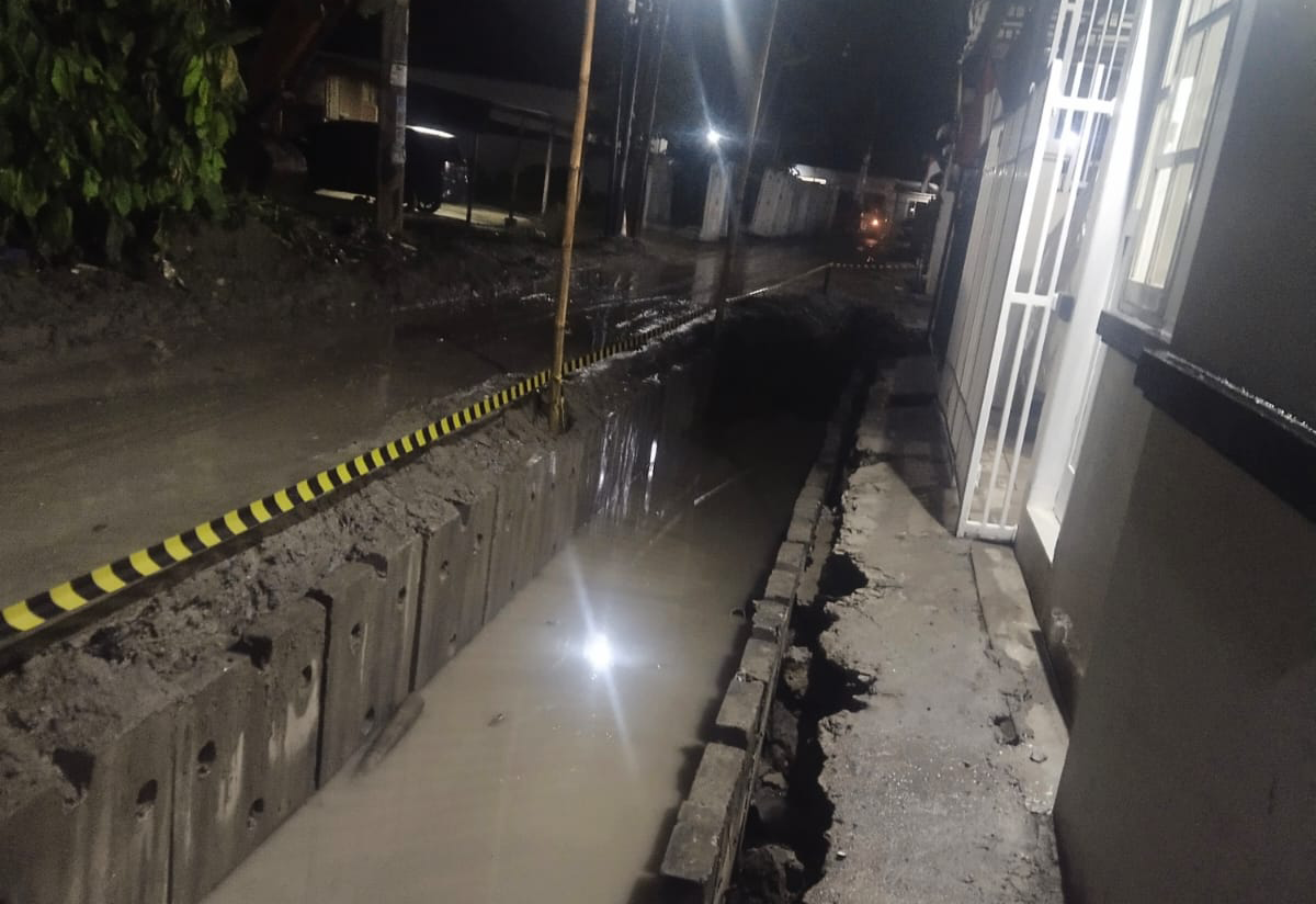 Hasil Pantauan Pengerjaan Drainase di jalan Jermal 17 Kota Medan, Rabu (23/08/2023), (Foto: TP/AL)