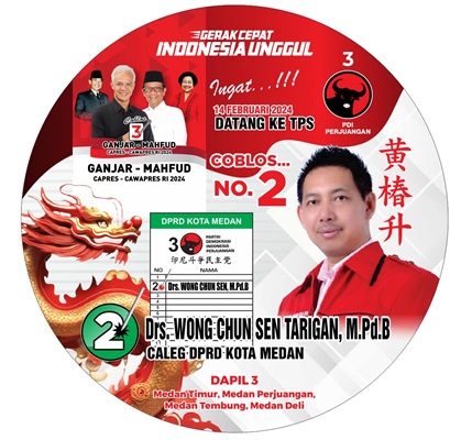 Drs. Wong Chun Sen Tarigan, Caleg Dapil 3 Kembali Diinginkan Masyarakat Duduk 3 Periode di DPRD Medan