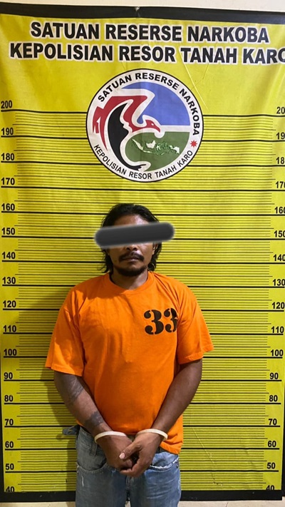 Satnarkoba Polres Tanah Karo Gagalkan Diduga Penjual Sabu Saat Hendak Mengedarkan