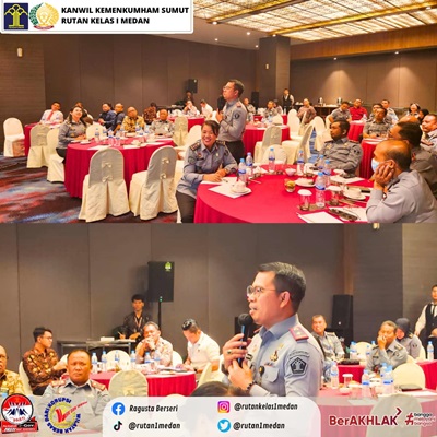 Rutan Kelas I Medan Menghadiri Pembukaan Rapat Dilkumjakpol Plus Tahun 2024