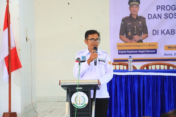Dihadiri Wakil Bupati, Kejari Samosir Launching dan Sosialisasikan Aplikasi JAGA DESA