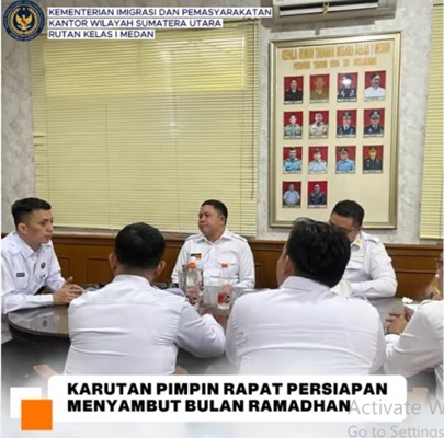 Karutan Pimpin Rapat Persiapan dalam Menyambut Bulan Ramadhan