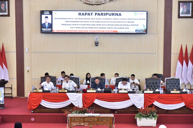 DPRD Kota Medan Setujui Ranperda tentang APBD Tahun Anggaran 2026